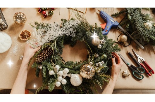 Новорічний вінок своїми руками