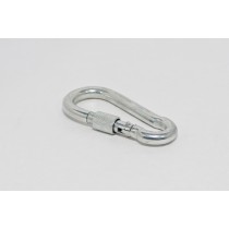 Карабін оцинкований пожежний з фіксатором 8*80