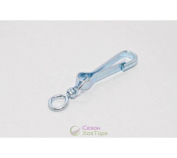 Карабін пружинний з вертлюгом 60 мм