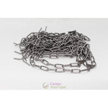 Ланцюг чорний трикінцевий 4мм