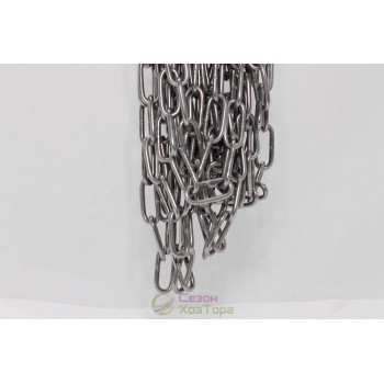 Ланцюг чорний довголанковий d-5мм, 10м