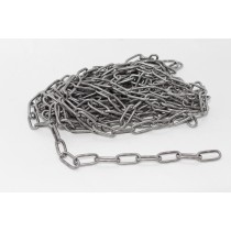 Ланцюг чорний довголанковий d-6мм, 10м