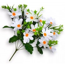 Букет искусственных белых ромашек 37см (№1102)