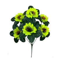 Букет искусственных астр на зеленой подставке 34 см (№180)