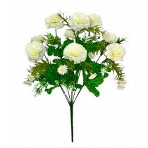 Букет из искусственных гвоздик с ромашками 48см (№2304)