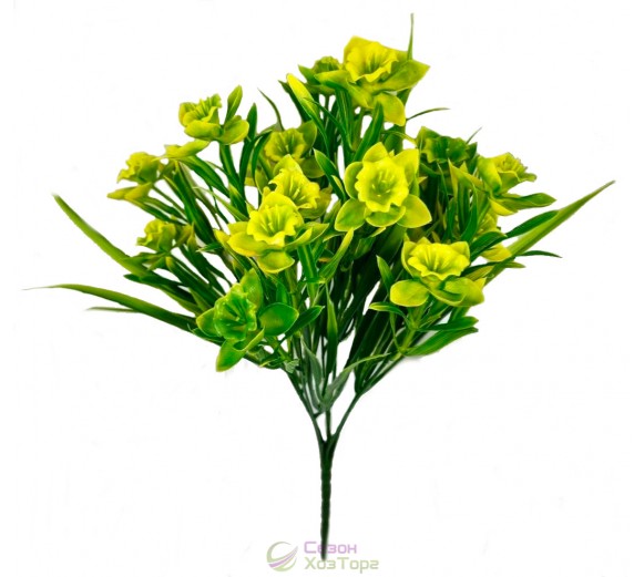 Искусственный букет нарциссов латекс 35см (№2411)