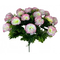 Искусственный букет из 18 гвоздик 42см (№2442)