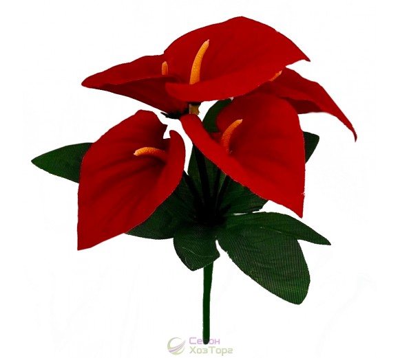 Искусственный букет Каллы бордюр бархат 20см (№6134)