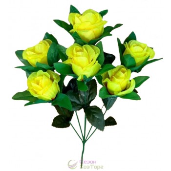 Искусственный букет роз 50см (№7136)