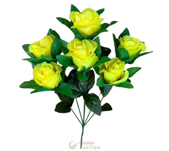 Искусственный букет роз 50см (№7136)