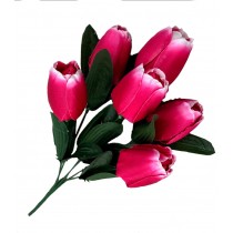 Букет искусственных атласных тюльпанов 36см (№7140)