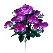 Искусственные атласные розы с бутонами 60см (№7151)