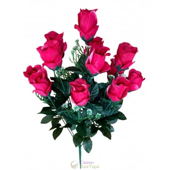 Букет искусственных роз в бутонах 69см (№7155)