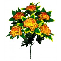 Букет искусственных гвоздик на подставке 52см (№7158)