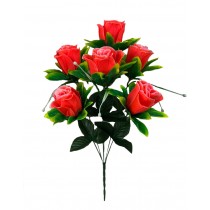 Искусственный букет роз в бутонах 56см (№7198)