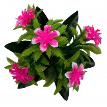 Букет штучних лілій бордюр із пластику 19 см (№7234)