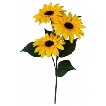 Ветка подсолнуха тройка 65см (№7321)