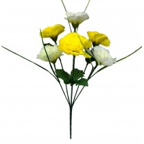 Букет искусственных гвоздик в двух цветах 35см (№8049)