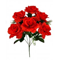 Букет искусственных объемных роз 50см (№8080)