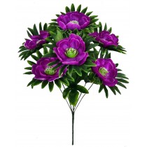 Букет искусственных атласных лотосов 48 см (№8095)