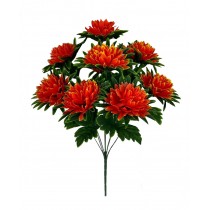Искусственный букет цветных хризантем 9-ка 54см (№8117)