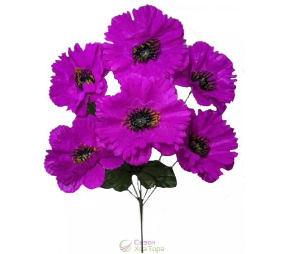 Искусственные цветы анемоны, 35см (№8134)