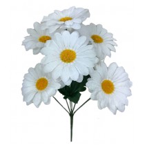 Букет искусственных белых ромашек 33см (№8135)