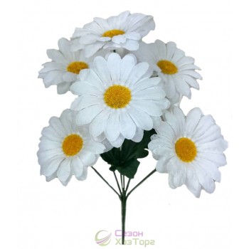 Букет искусственных белых ромашек 33см (№8135)