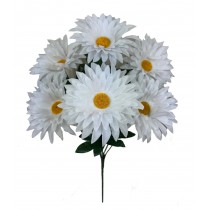 Букет искусственных белых ромашек 46см (№8144)