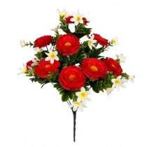 Искусственный букет маргариток с лилейником 46см (№8173)