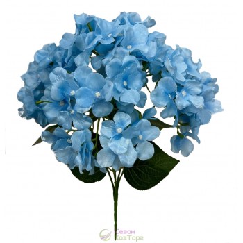 Искусственные цветы гортензии в букете 48см (№1040)