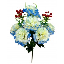 Букет искусственных хризантем с калиной 56см (№1047)