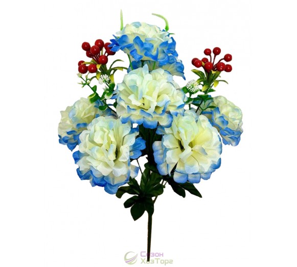 Букет искусственных хризантем с калиной 56см (№1047)