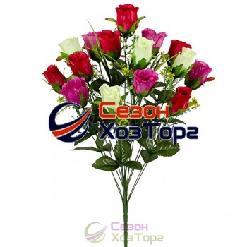 Букет атласных Роз в бутоне 67 см (№131)