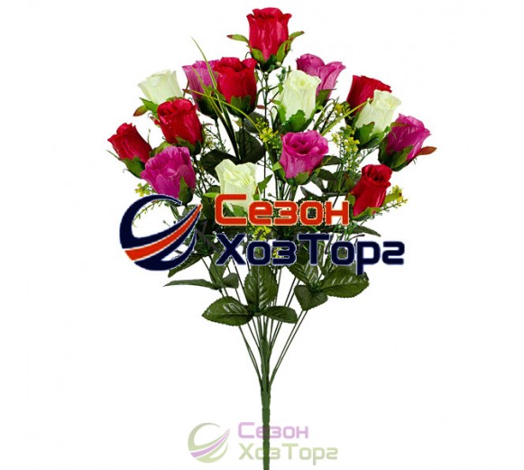 Букет атласных Роз в бутоне 67 см (№131)