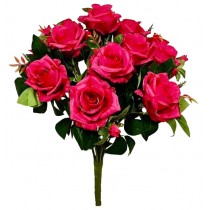 Букет из искусственных роз с бутончиками VIP 50 см (№3126)