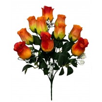 Букет искусственных роз с гипсофилой 46см (№399)
