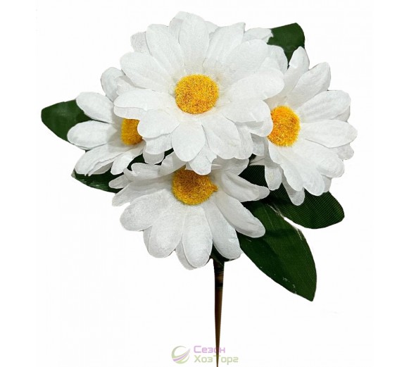 Букет штучних білих ромашок 18 см (№6016)