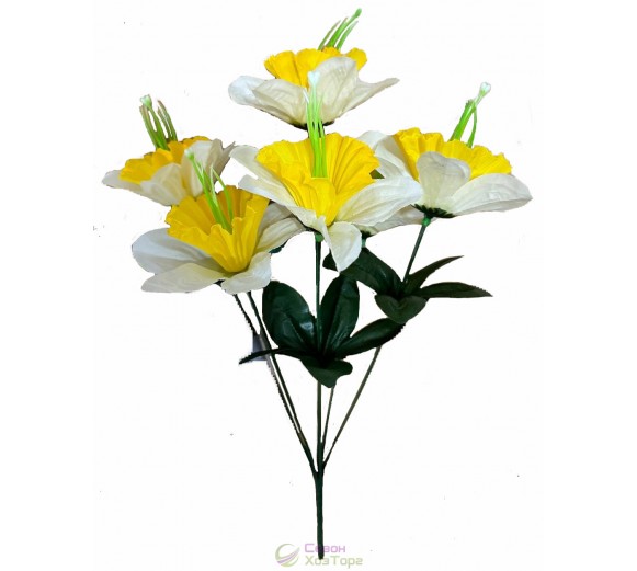 Букет штучних нарцисів 37 см (№6085)