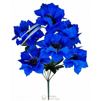 Букет искусственных синих васильков 36 см (№6088)