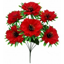 Букет искусственных маков с крупным цветком 50 см (№6103)