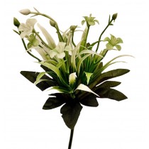 Штучний пластиковий букет лілій 22см (№6127) 