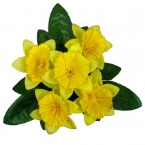 Штучний букет нарцисів бордюр 18см (№6129)