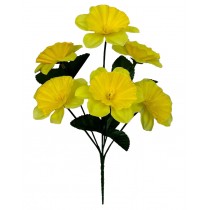 Букет искусственных желтых нарциссов 35см (№6136)