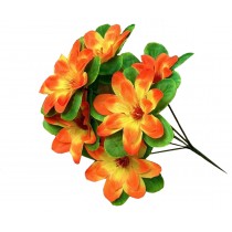 Искусственные цветы "Клематис с зеленой подставкой" 34 см (№6138)