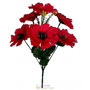 Букет искусственных маков 35см (№6145)