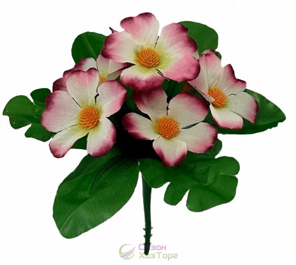 Штучний букет примул бордюр 17см (№7110)