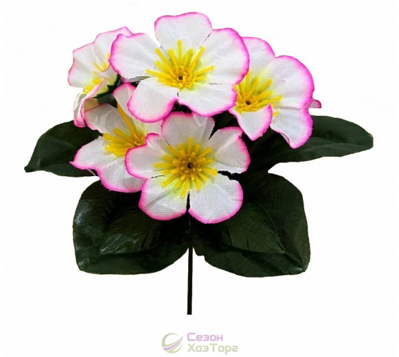 Искусственный букет фиалок бордюр 24см (№7112)