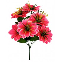 Искусственные цветы крокусы в букете 35см (№7116)