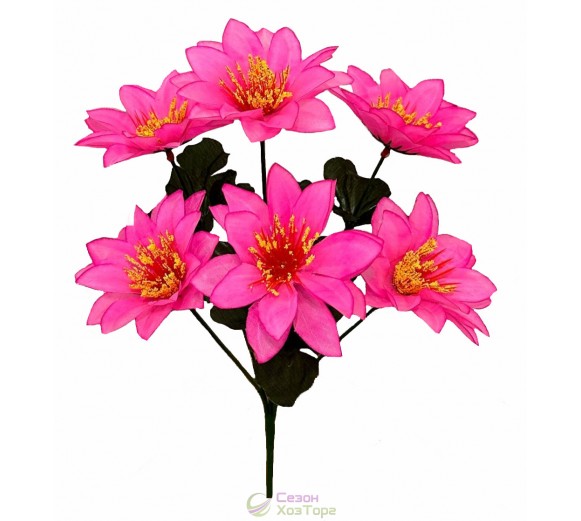 Букет искусственных крокусов с присыпкой 35 см (№7120)